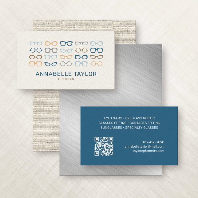 Optometriker Optiker Sehbrille Visitenkarte (Von Creator hochgeladen)