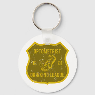 Optometriker-trinkende Liga Schlüsselanhänger