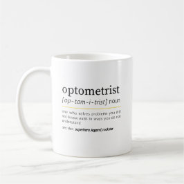 Optometrist Substantiv Definition Augenpflege Humo Kaffeetasse