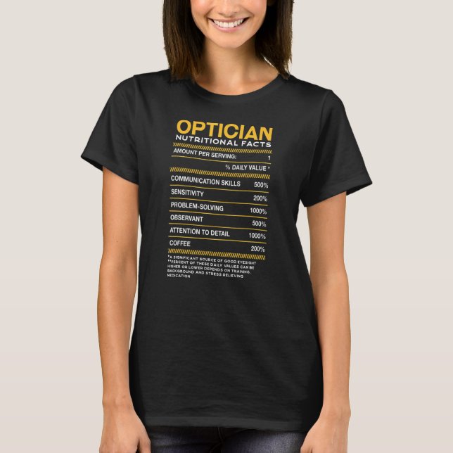 Optometristen Optometrie Hum T-Shirt (Vorderseite)