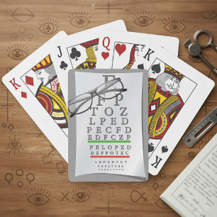 Optometristen-Sehtest-Kartenspiel Spielkarten
