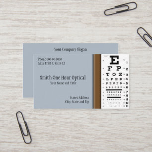 Optometristen-Visitenkarte Visitenkarte
