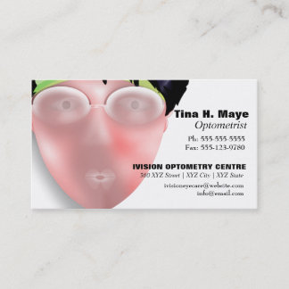 Optometristische Optometrie Eyecare Visitenkarte