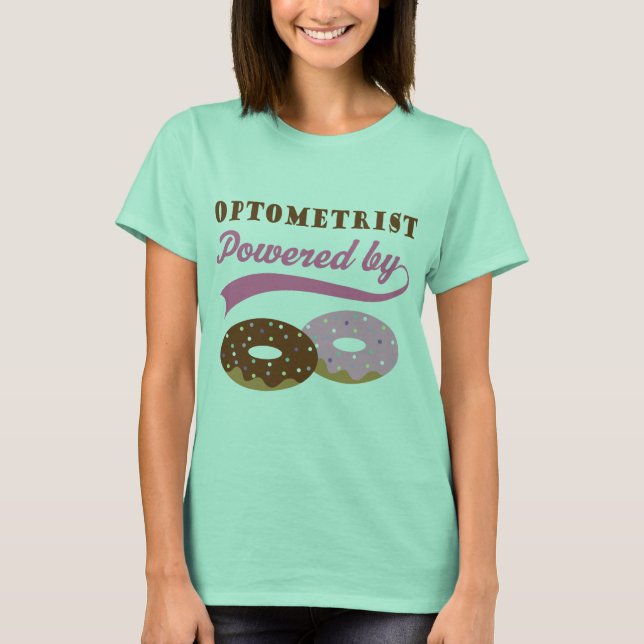 Optometristisches Geschenk (Donuts) T-Shirt (Vorderseite)