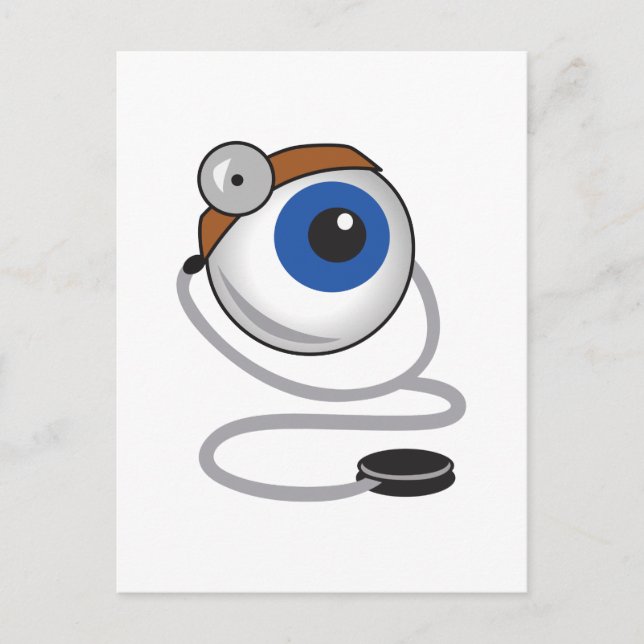 OPTOMITRIST EYE POSTKARTE (Vorderseite)
