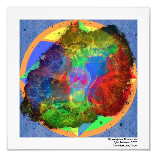 Optoskeptische Kosmandala Fotodruck (Vorne)