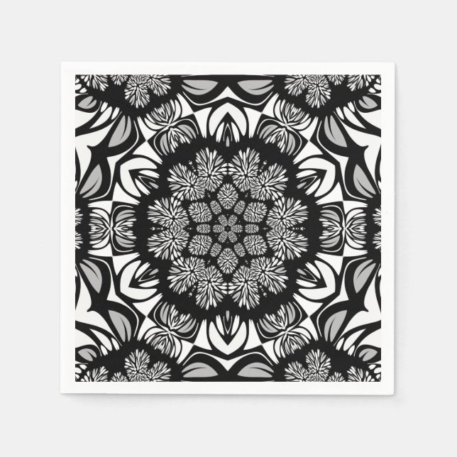 opulence bw serviettes en papier (Devant)