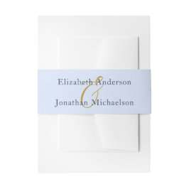 Opulent Blue Wedding Einladungsbanderole