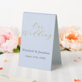 Opulent Blue Wedding Tischaufsteller