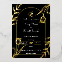 Opulent Elegante: Schwarze und goldene Hochzeit