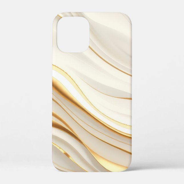 "Opulent Gold and Cream Marble Swirls" Case-Mate iPhone Hülle (Rückseite)