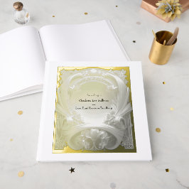 Opulent Gold Motif Atelier Gästebuch