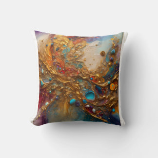 Opulent Spectrum: Ein Meisterwerk aus Farbe und Lu Kissen