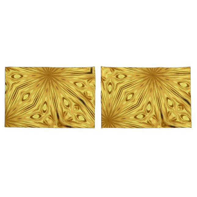Opulent Swirl Liquid Gold: Gilded Zenith | Achempo Kissenbezug (Rückseite-Set)