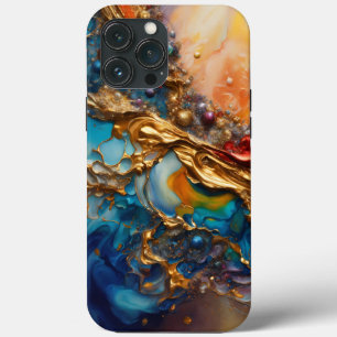 Opulent Symphony: Ein lebendiges Abstraktes Meiste Case-Mate iPhone Hülle