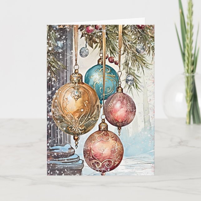 Opulent Yuletide Glimmer Karte (Vorderseite)