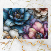 Opulente Blüten mit schimmernden Gold-Konturen