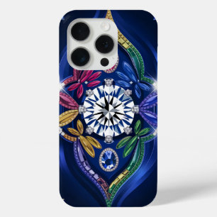Opulente Eleganz: Diamant und Edelstein graviert Case-Mate iPhone Hülle