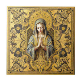 Opulente Reverenz: Die heilige Jungfrau Fliese