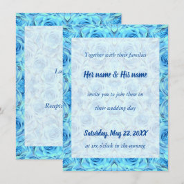 Opulente Rose in türkisfarbenem Design