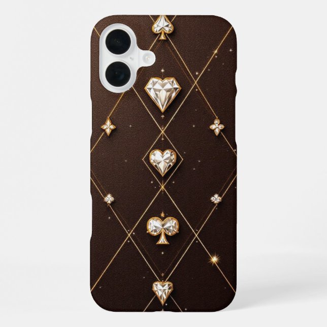 Opulenter Schild Gold Edition iPhone 16 Plus Hülle (Rückseite)