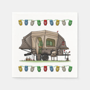 Opus 4 Pop Up Camper RV Happy Camping Serviette