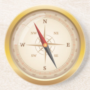 OPUS Kompass-Rose Getränkeuntersetzer