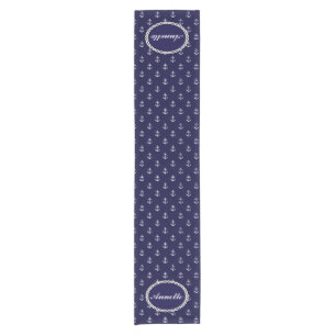 Opus Posh Anchor Nautical Custom Kurzer Tischläufer
