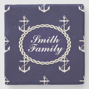Opus Posh Anchor Nautical Custom Steinuntersetzer
