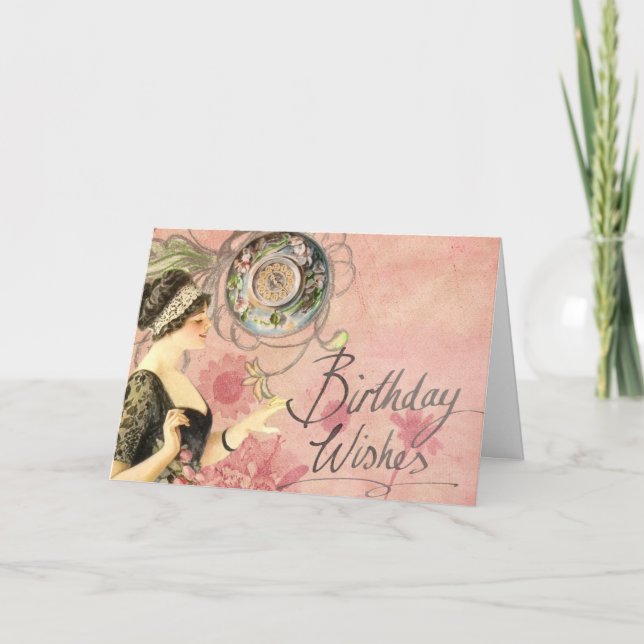 Opus Posh Lovely Lady Birthday Karte (Vorderseite)