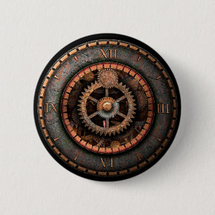 Opus Posh Steampunk Gears Button