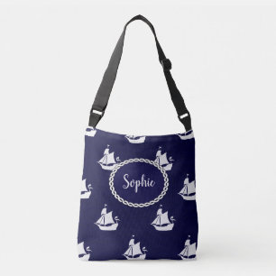 Opus Posh Tall Ships Nautical Design Tragetaschen Mit Langen Trägern