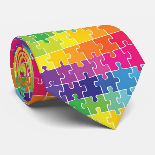OPUS Puzzle-Stücke - Doppeltes versah mit Seiten Krawatte (Gerollt)