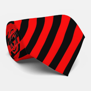 OPUS rot und schwarze Diagonale striped Krawatte