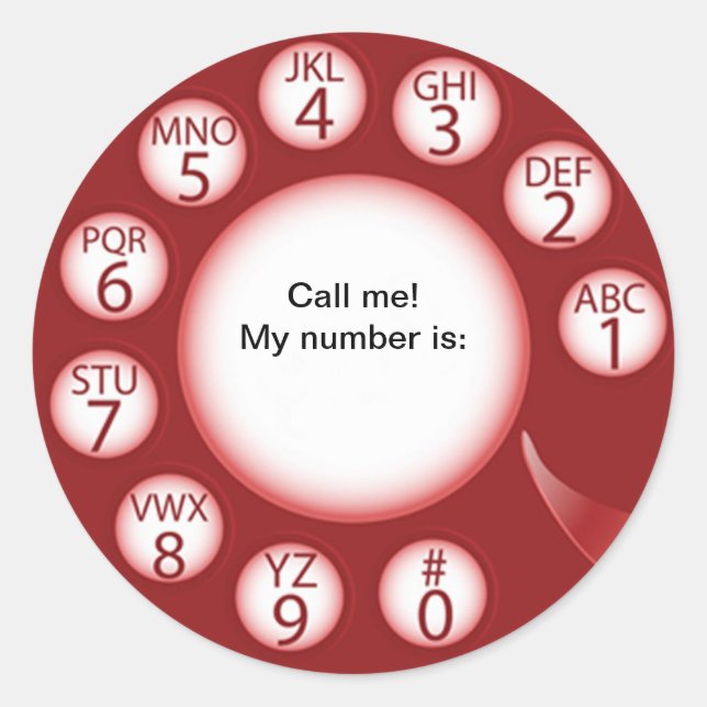 OPUS Ruf den Mann! Runder Aufkleber (Vorderseite)