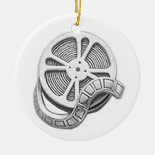 OPUS silberne Filmrolle Keramik Ornament (Vorne)