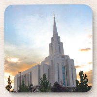 Oquirrh Mountain LDS Utah Temple Sonnenuntergang
