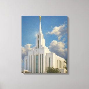 Oquirrh Mountain Utah Temple Painting™ LDS Leinwan Leinwanddruck