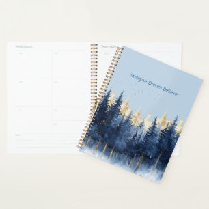 Or Bleu Arbres Imaginez Rêve Croyez  