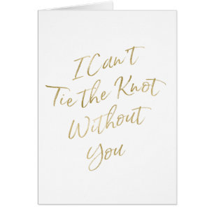 Or chic "je ne peux pas attacher le noeud sans