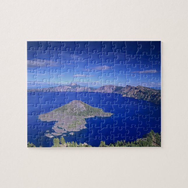 OR, Crater Lake NP, Wizard Island und Krater (Horizontal)