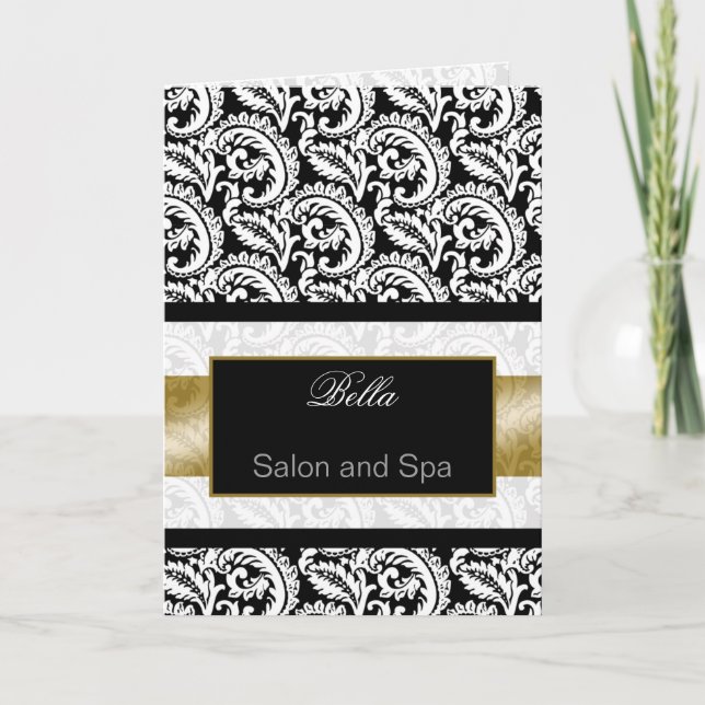 or damask Business Thank you Cartes (Devant)