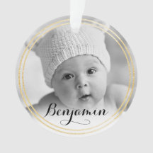 Or élégant et Noël du bébé noir de l'étoile |
