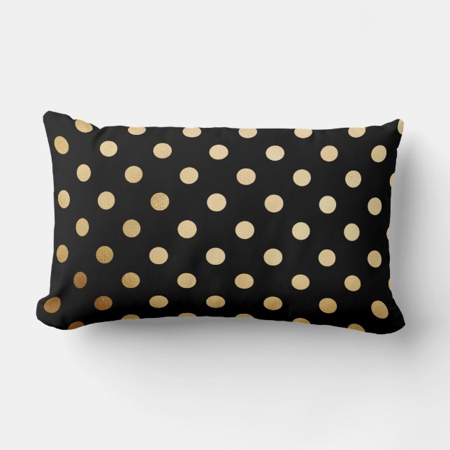Or et coussin noir de point de polka (Recto)