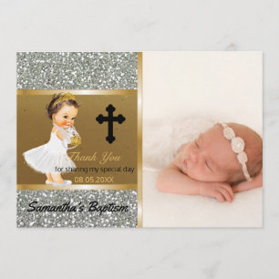 Or fait sur commande d'argent de photo du Merci