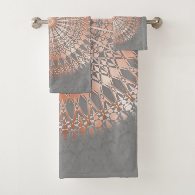 Or Gris Et Rose | Mandala moderne (En situation)