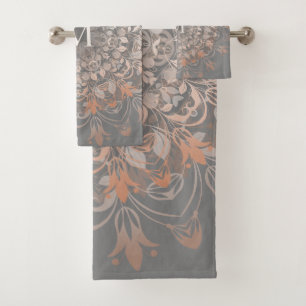 Or Gris Et Rose   Monogramme Mandala
