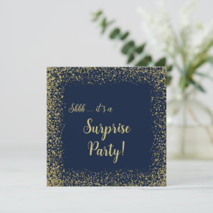 Or & Marine   Invitation pour une fête d'anniversa