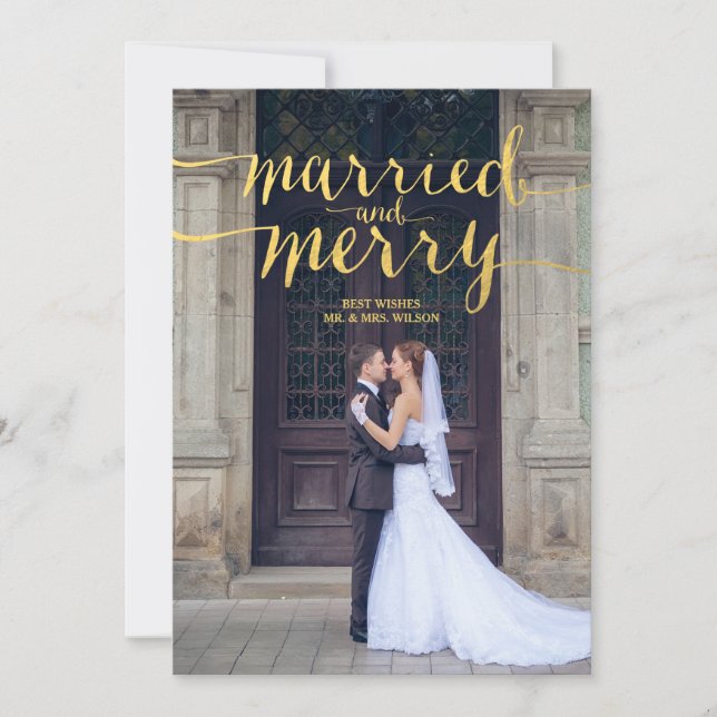 OR MERRY & MARIÉ | CARTE PHOTO de vacances (Devant)