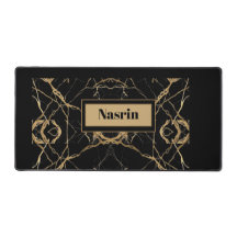 Or moderne et marbre noir Minimaliste Luxe